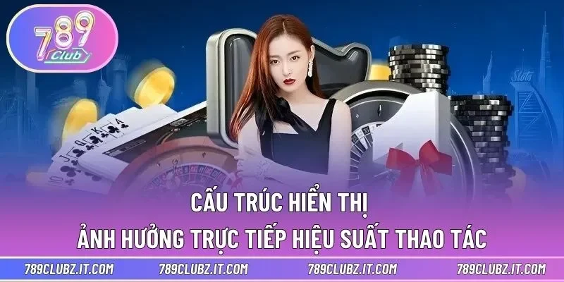 Cấu trúc hiển thị ảnh hưởng trực tiếp hiệu suất thao tác
